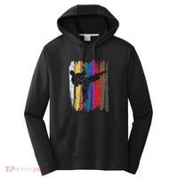 Taekwondo Belt Silhouette Distressed Martial Arts Gift Performance Fleece Hoodie thumb 0