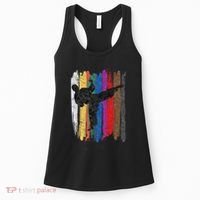 Taekwondo Belt Silhouette Distressed Martial Arts Gift Women's Tank Top thumb 0