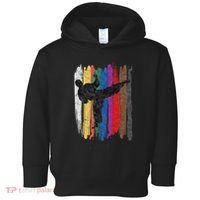 Taekwondo Belt Silhouette Distressed Martial Arts Gift Toddler Hoodie thumb 0