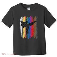 Taekwondo Belt Silhouette Distressed Martial Arts Gift Toddler T-Shirt thumb 0