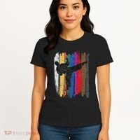 Taekwondo Belt Silhouette Distressed Martial Arts Gift Women's T-Shirt thumb 4