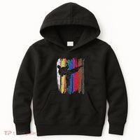 Taekwondo Belt Silhouette Distressed Martial Arts Gift Kids Hoodie thumb 0