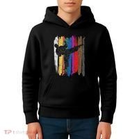 Taekwondo Belt Silhouette Distressed Martial Arts Gift Kids Hoodie thumb 4