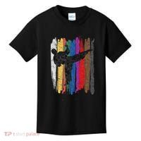 Taekwondo Belt Silhouette Distressed Martial Arts Gift Kids T-Shirt thumb 0
