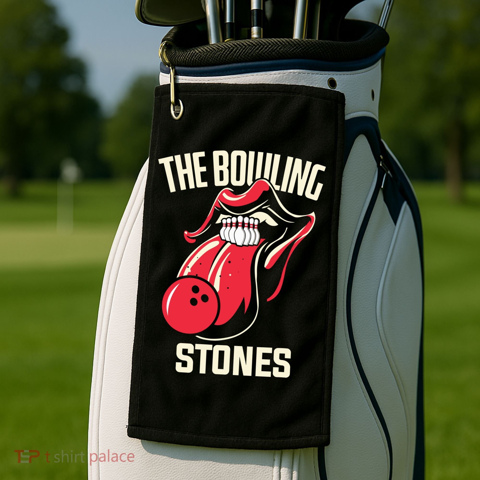 The Bowling Stones Bowling Golf Towel
