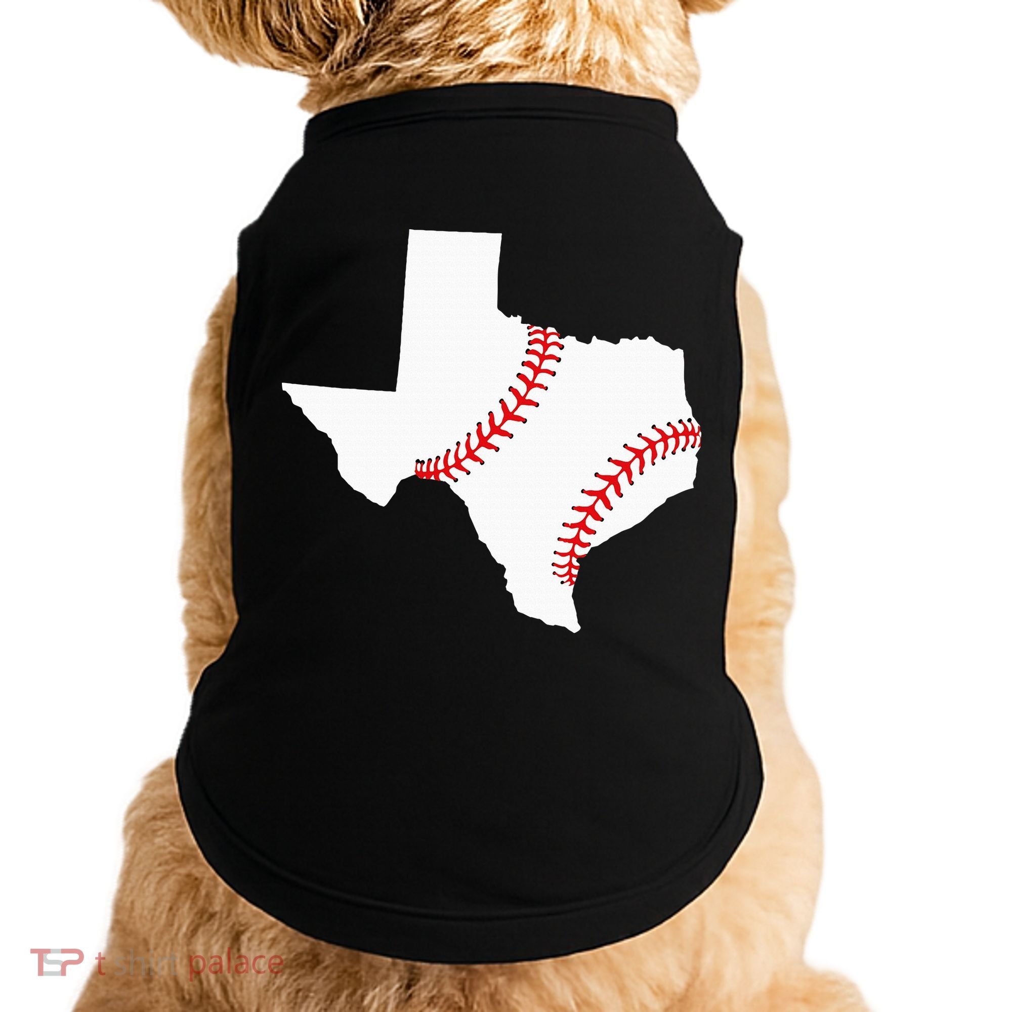 Texas Baseball State Funny Texas Baseball Doggie Tank
