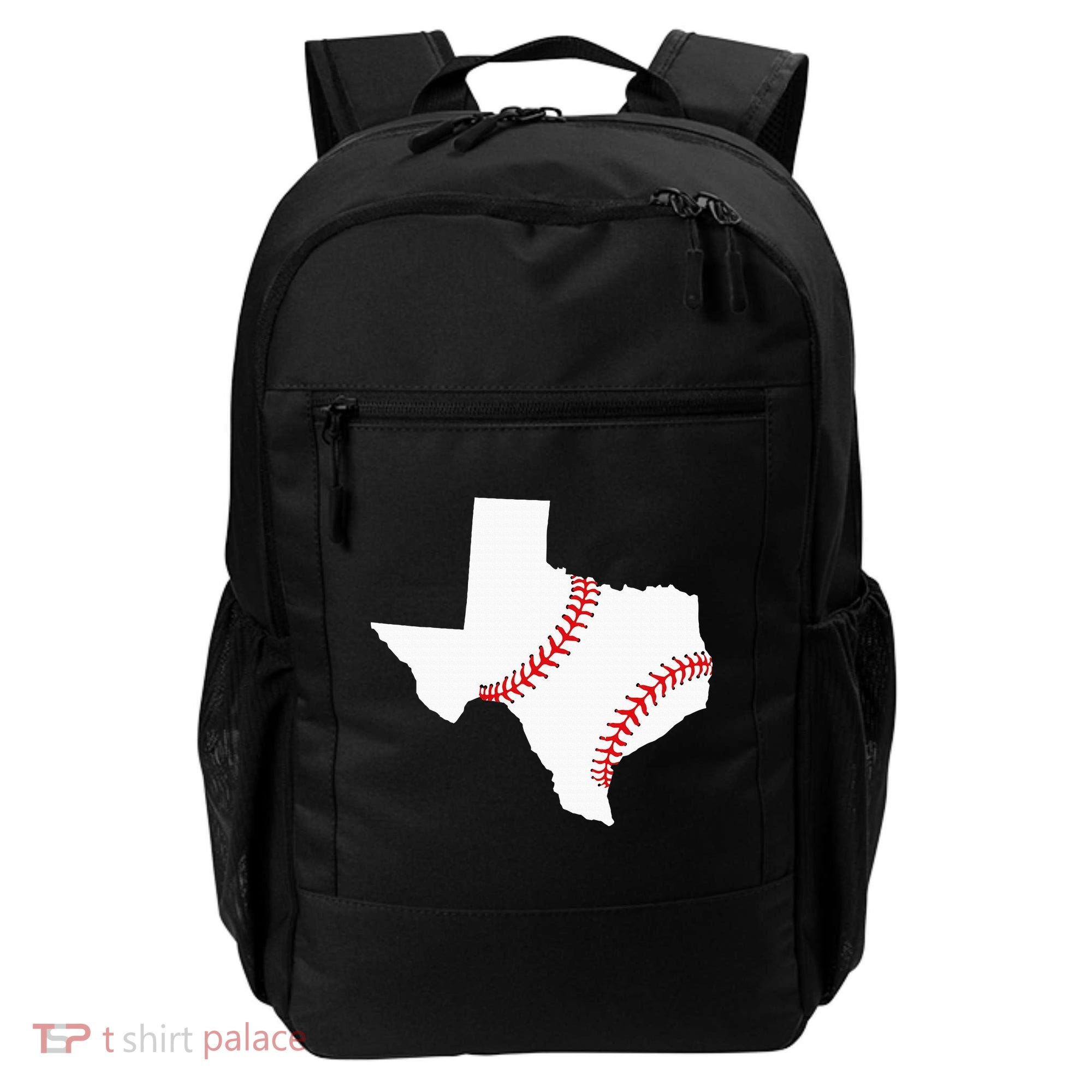 Texas Baseball State Funny Texas Baseball Backpack