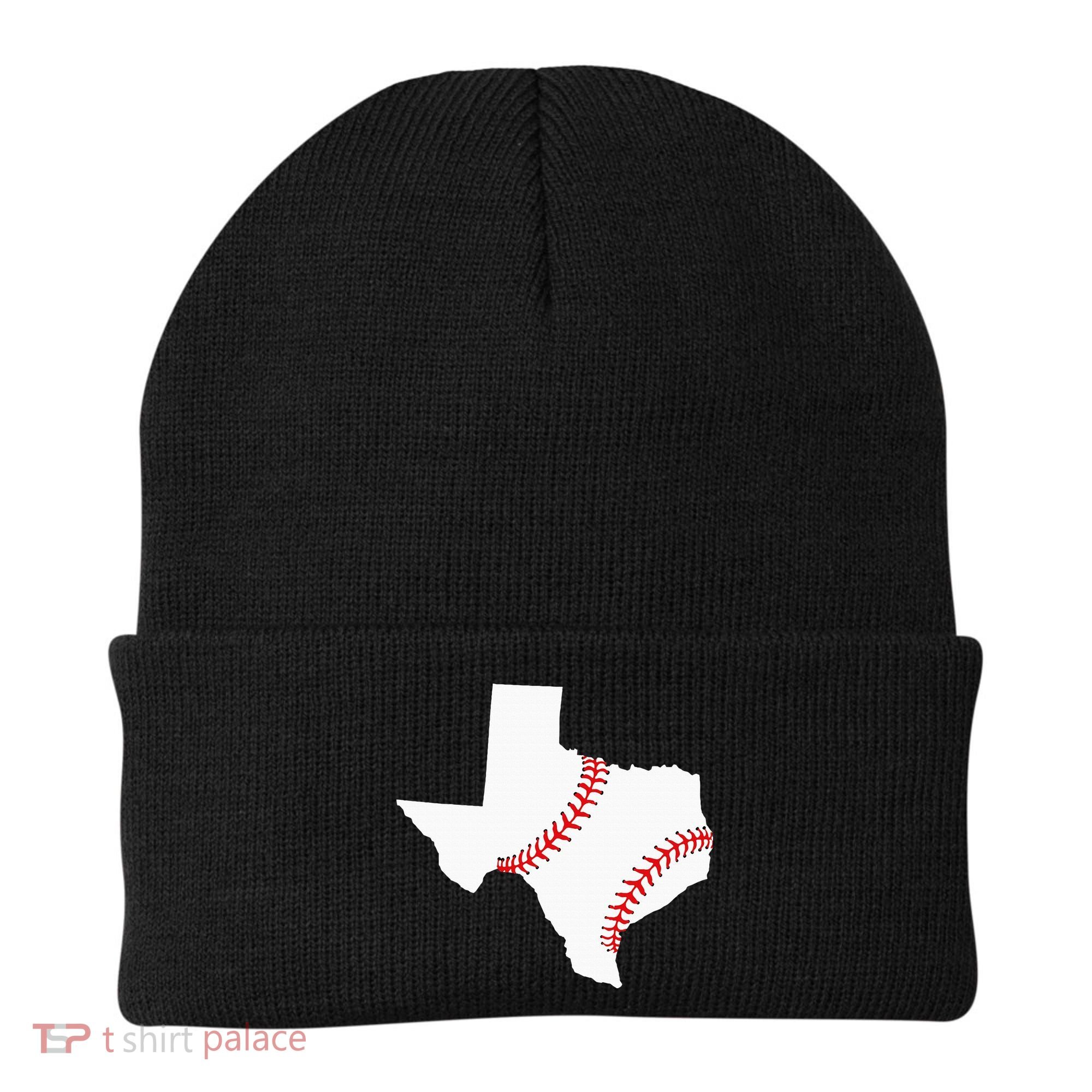 Texas Baseball State Funny Texas Baseball Beanie