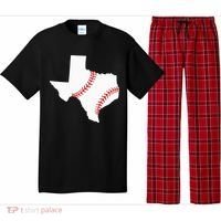 Texas Baseball State Funny Texas Baseball Pajama Set thumb 0