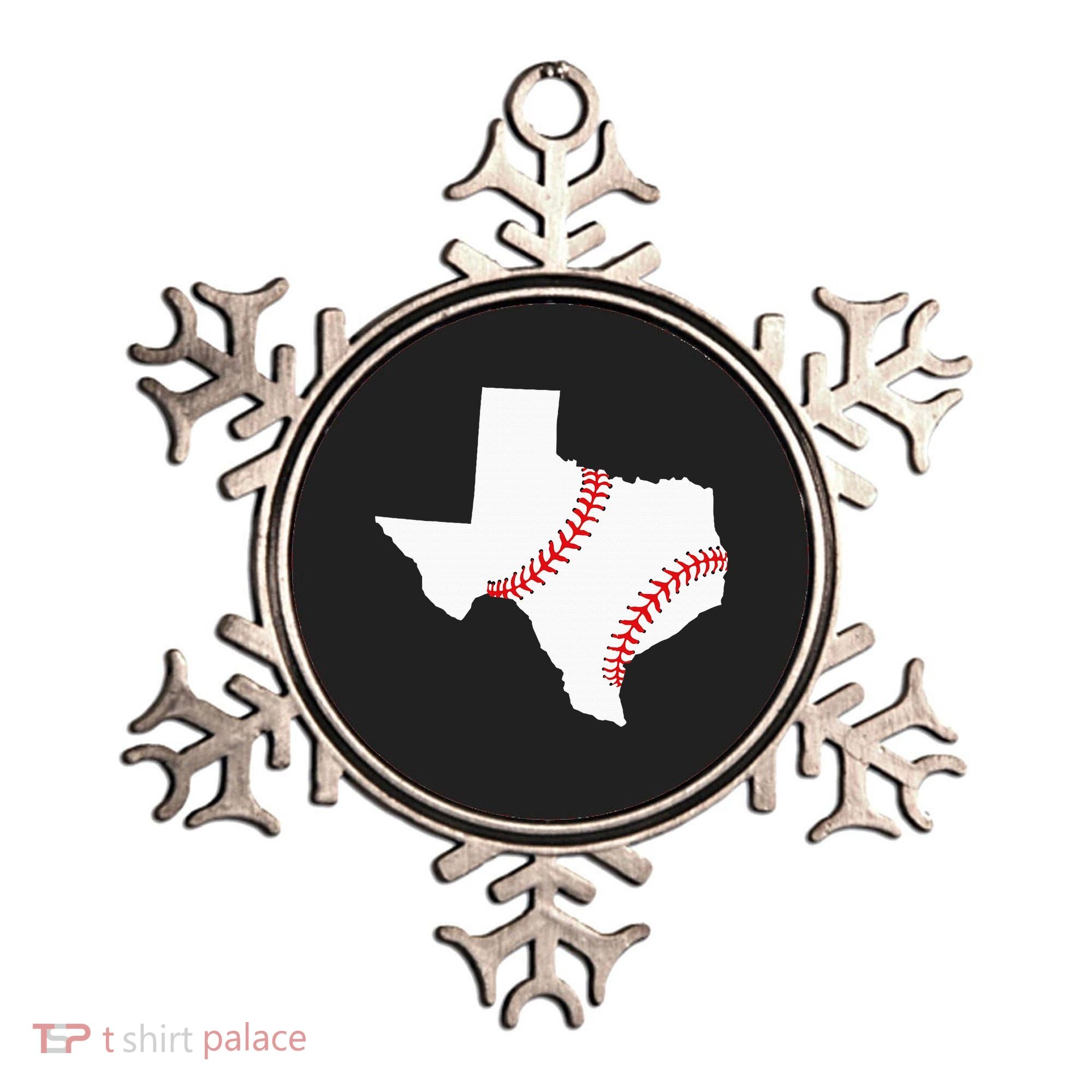 Texas Baseball State Funny Texas Baseball Ornament