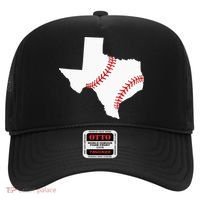 Texas Baseball State Funny Texas Baseball Hat thumb 0