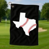 Texas Baseball State Funny Texas Baseball Golf Towel thumb 1