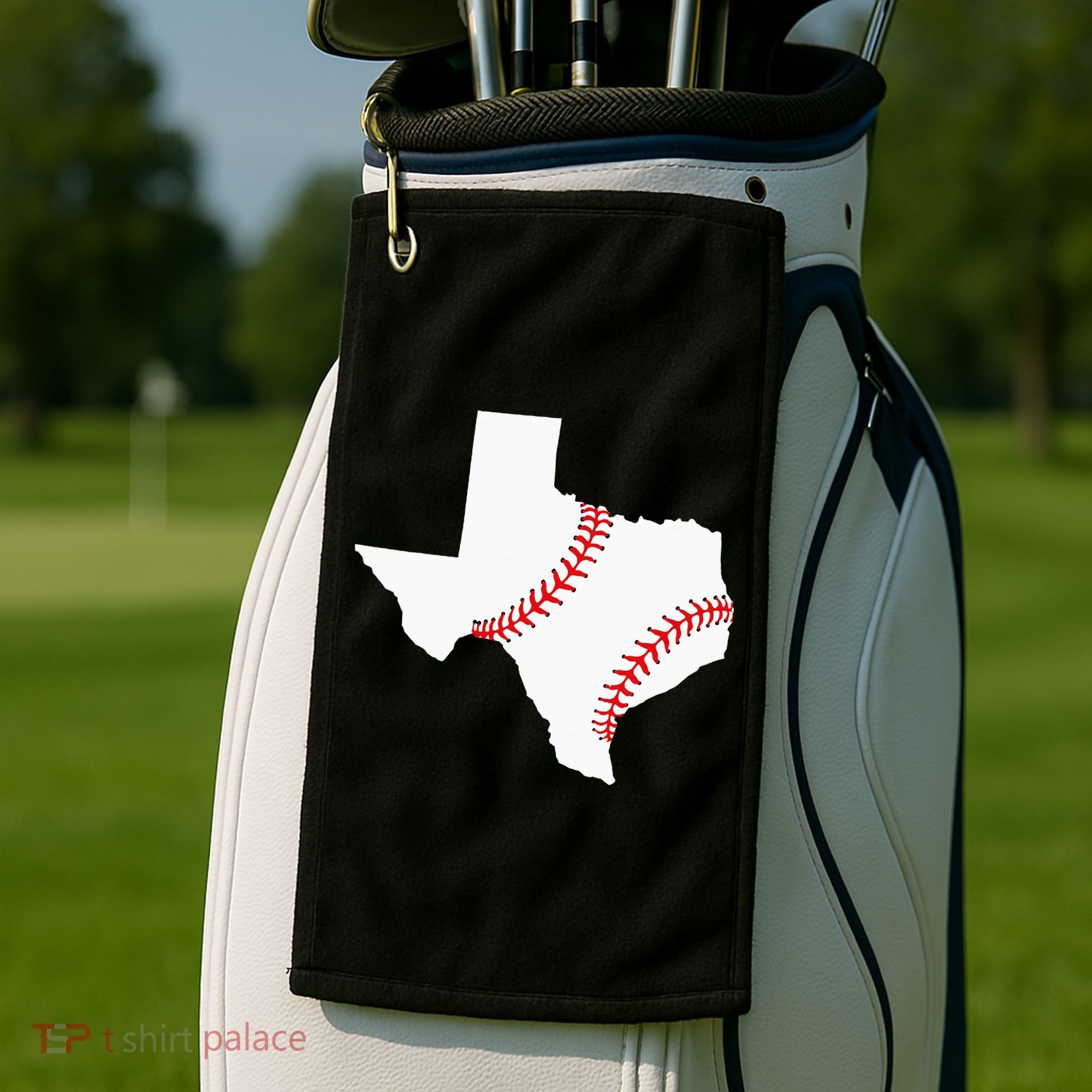 Texas Baseball State Funny Texas Baseball Golf Towel
