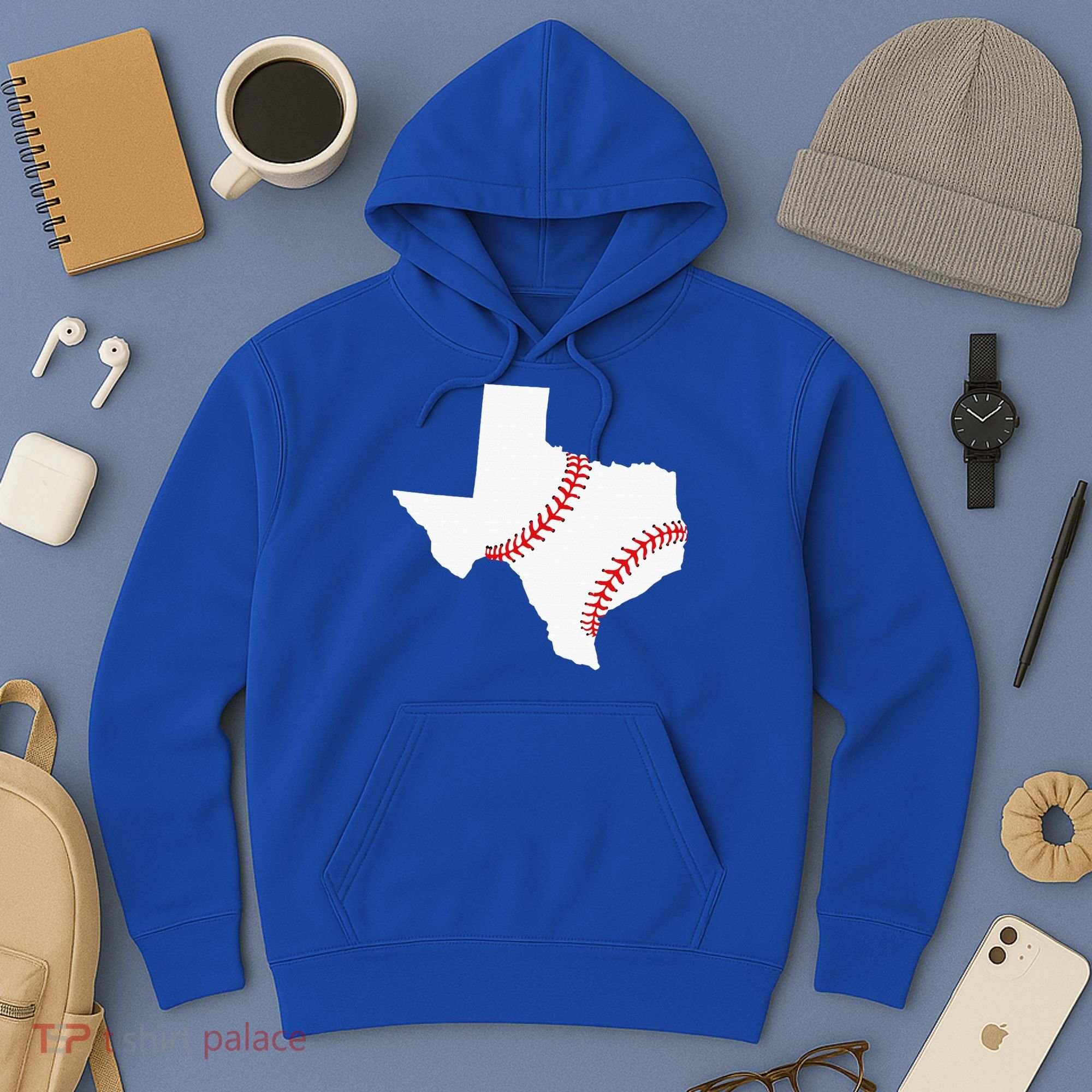 Texas Baseball State Funny Texas Baseball Hoodie