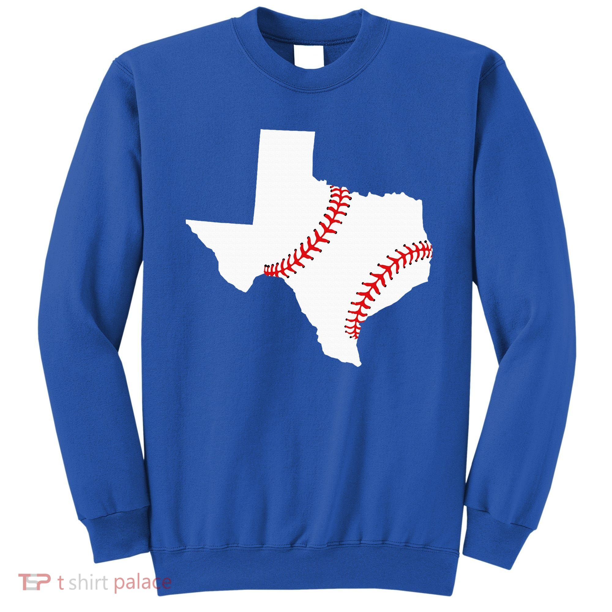 Texas Baseball State Funny Texas Baseball Sweatshirt