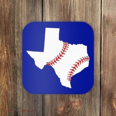 Texas Baseball State Funny Texas Baseball Coaster
