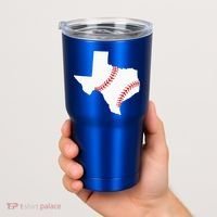 Texas Baseball State Funny Texas Baseball Tumbler thumb 2