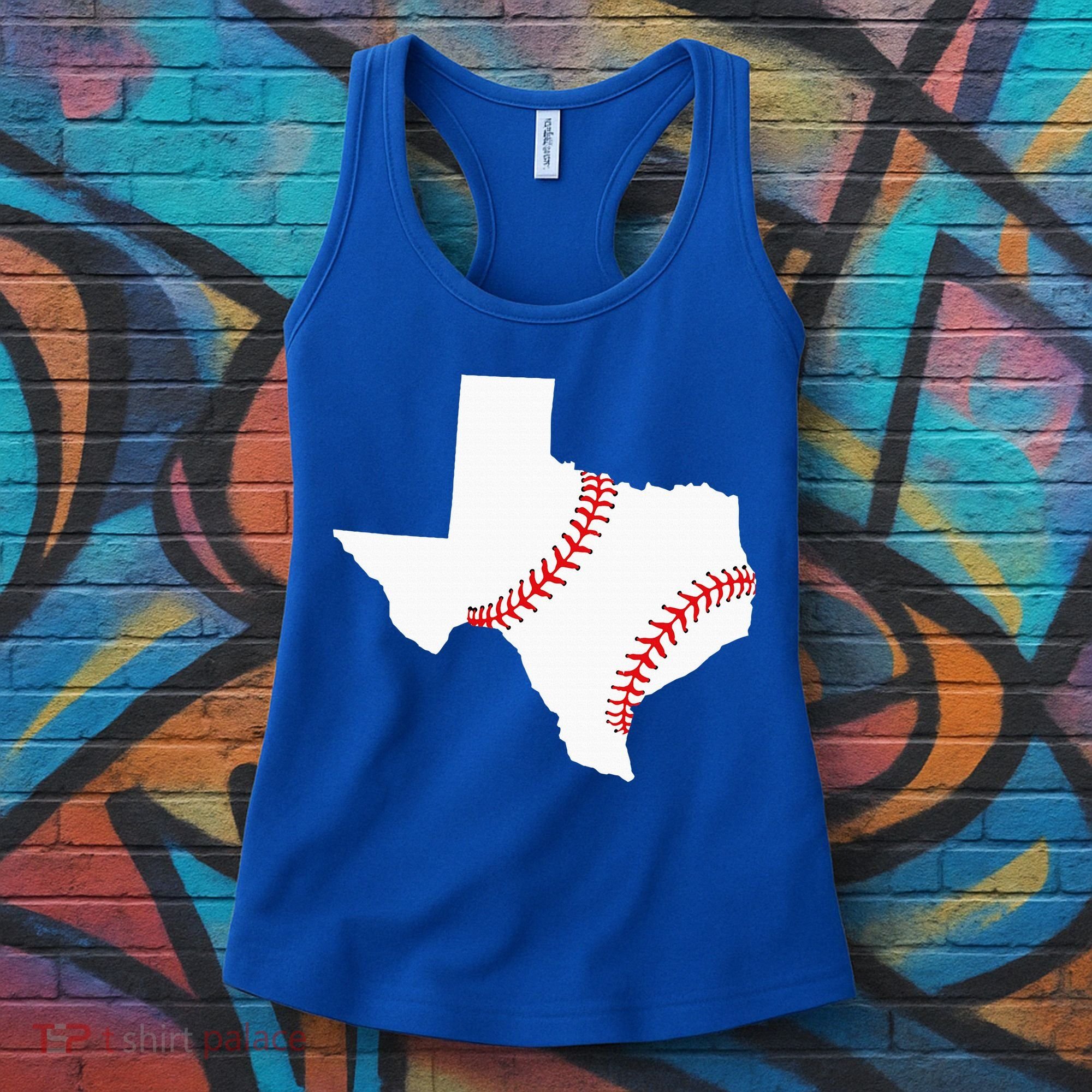 Texas Baseball State Funny Texas Baseball Women's Tank Top