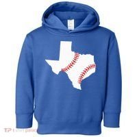 Texas Baseball State Funny Texas Baseball Toddler Hoodie thumb 0