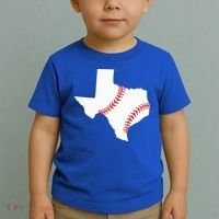 Texas Baseball State Funny Texas Baseball Toddler T-Shirt thumb 2