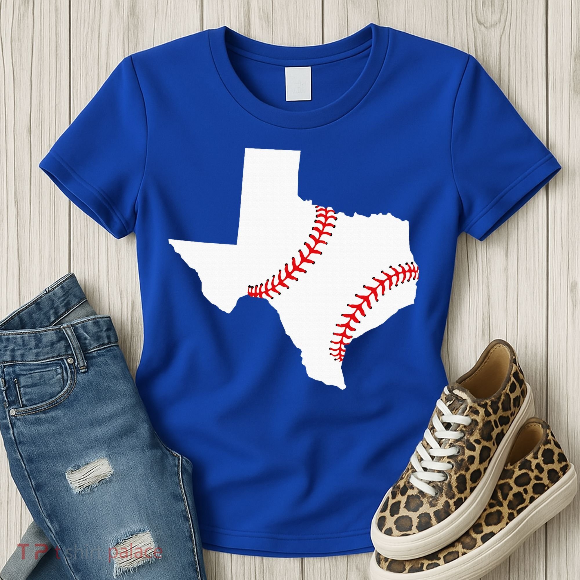 Texas Baseball State Funny Texas Baseball Women's T-Shirt