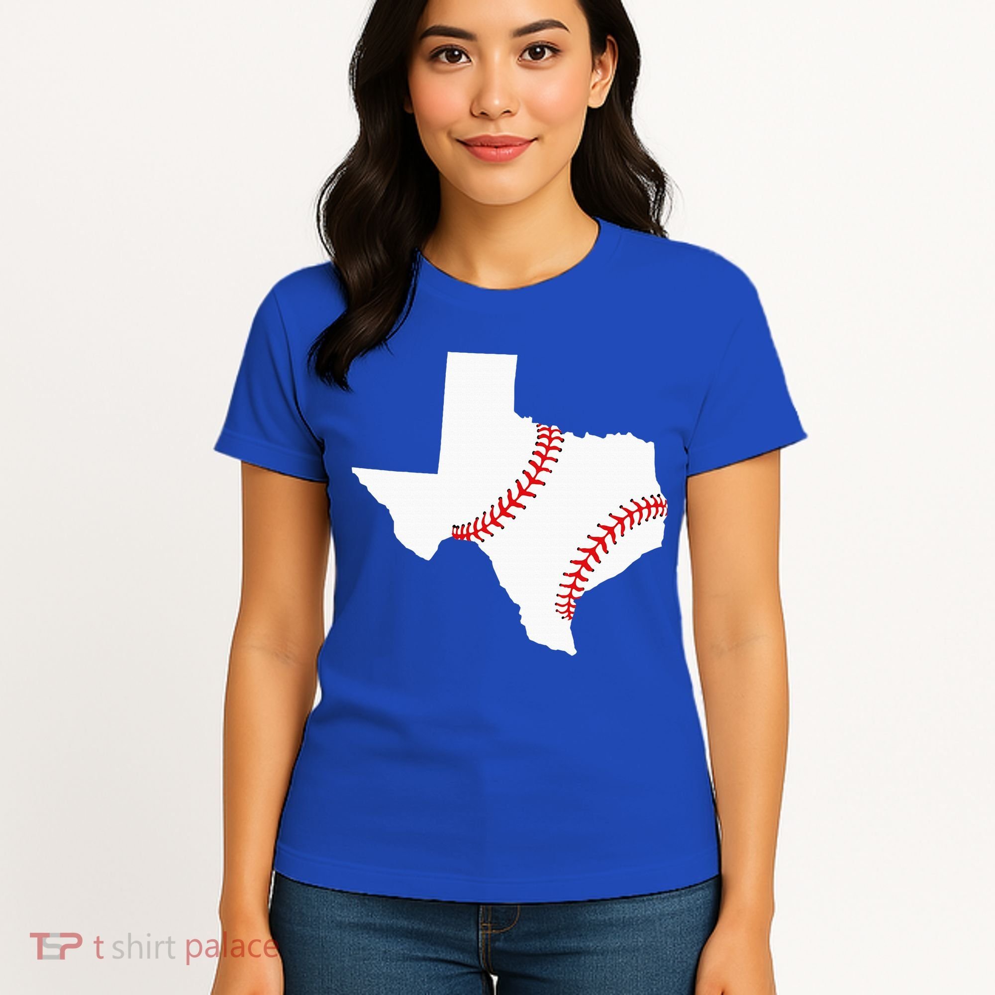 Texas Baseball State Funny Texas Baseball Women's T-Shirt
