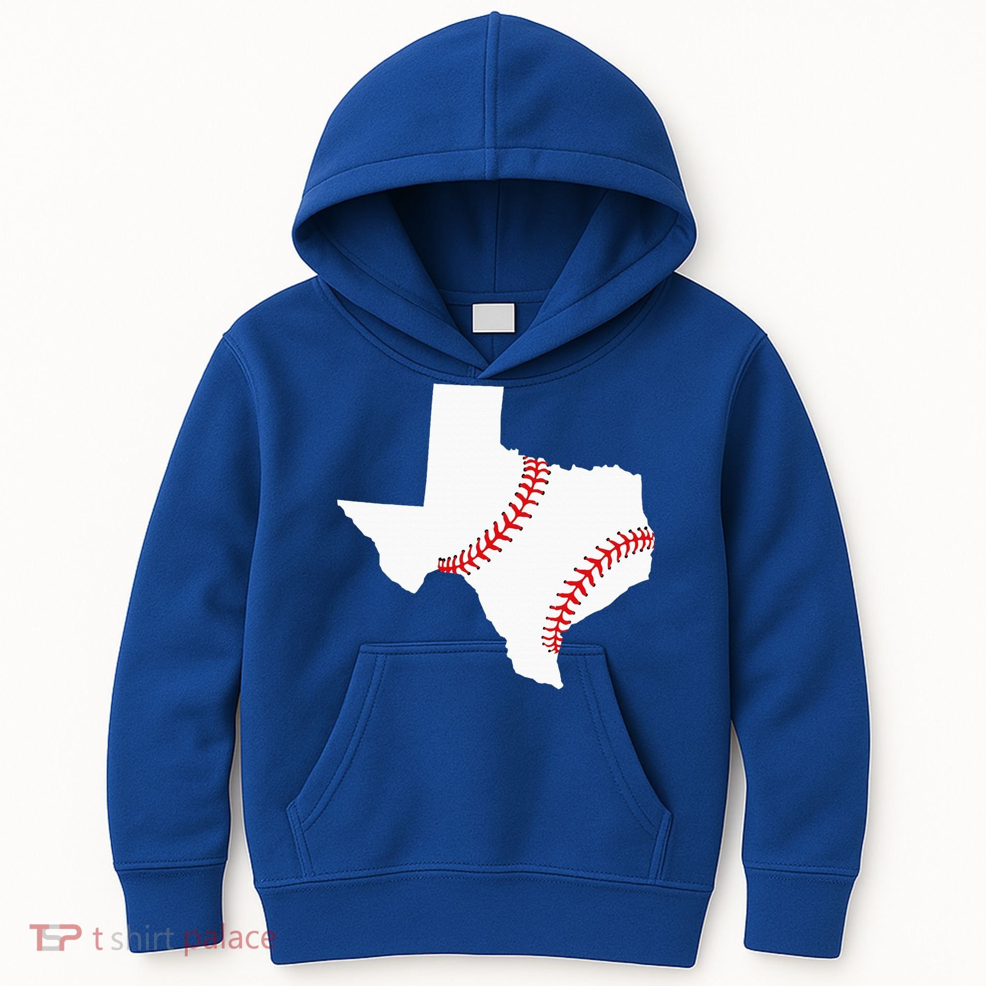 Texas Baseball State Funny Texas Baseball Kids Hoodie