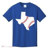 Texas Baseball State Funny Texas Baseball Kids T-Shirt thumb 0
