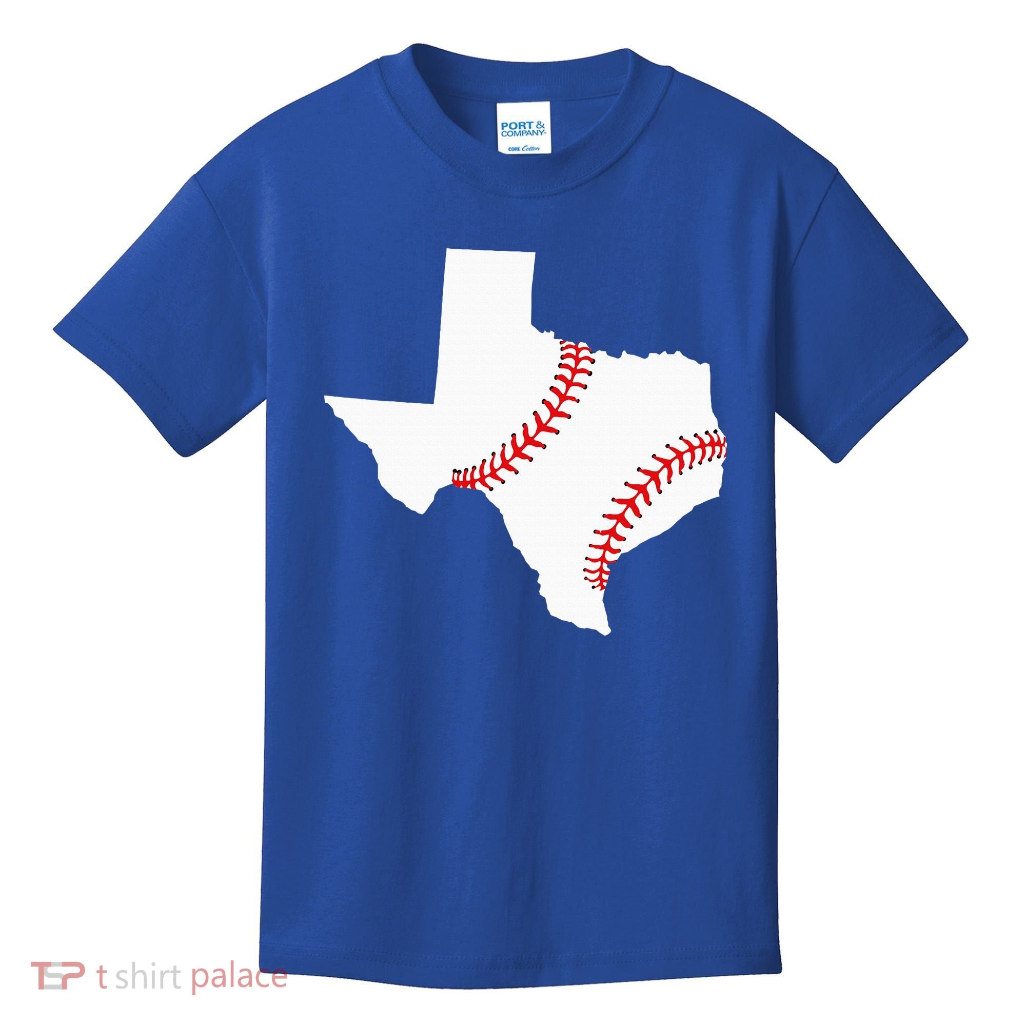 Texas Baseball State Funny Texas Baseball Kids T-Shirt
