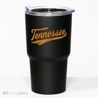 Tennessee Baseball Sports Script Cursive Flag Swoosh Retro Tumbler thumb 0