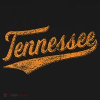 Tennessee Baseball Sports Script Cursive Flag Swoosh Retro Ornament thumb 1