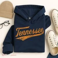 Tennessee Baseball Sports Script Cursive Flag Swoosh Retro Hoodie thumb 4