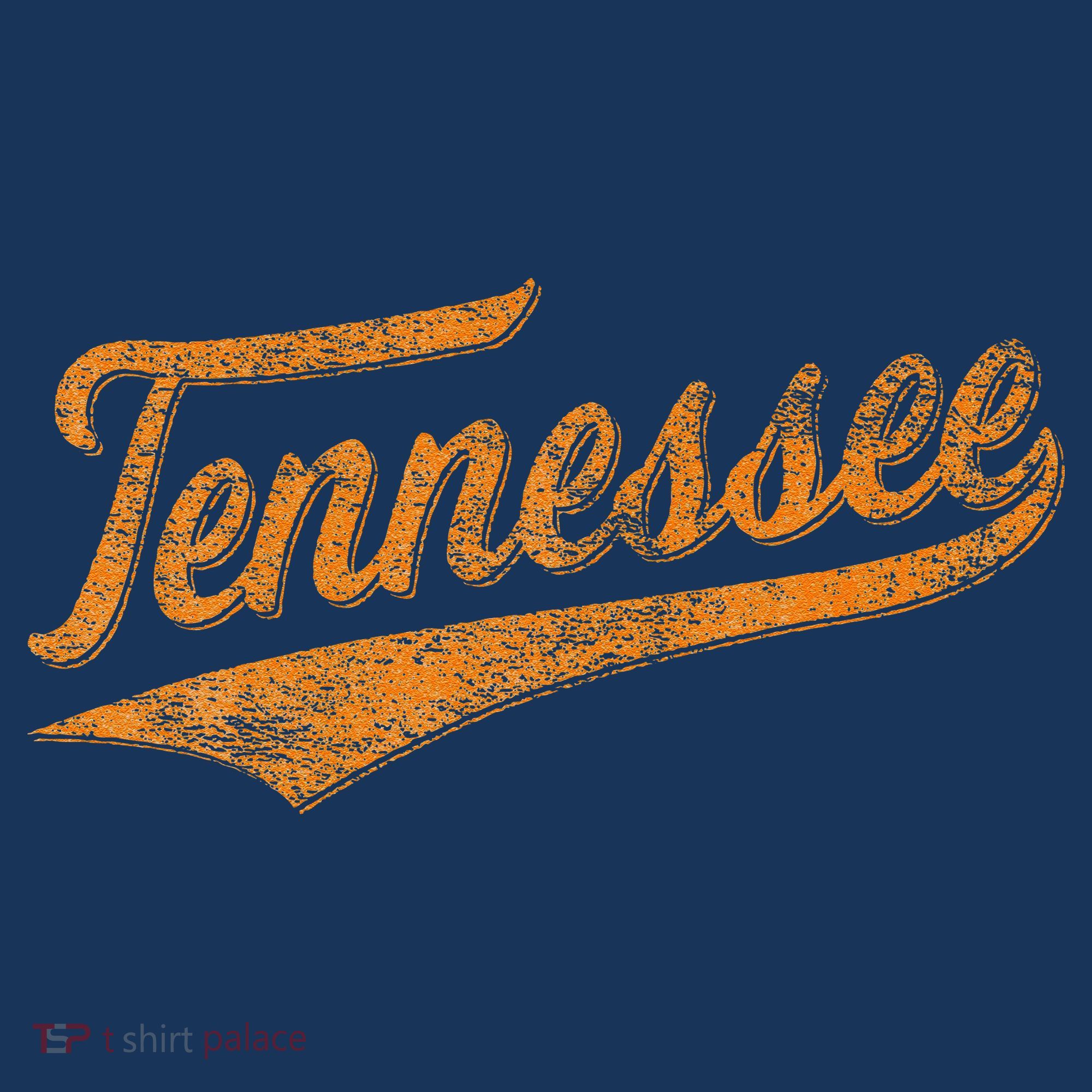 Tennessee Baseball Sports Script Cursive Flag Swoosh Retro Apron