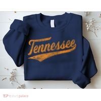 Tennessee Baseball Sports Script Cursive Flag Swoosh Retro Sweatshirt thumb 2