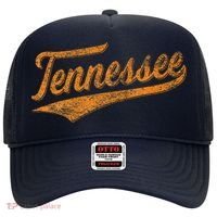 Tennessee Baseball Sports Script Cursive Flag Swoosh Retro Hat thumb 0