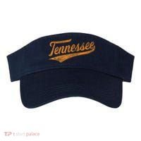 Tennessee Baseball Sports Script Cursive Flag Swoosh Retro Visor thumb 0