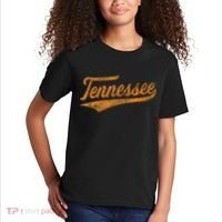 Tennessee Baseball Sports Script Cursive Flag Swoosh Retro Kids T-Shirt thumb 2