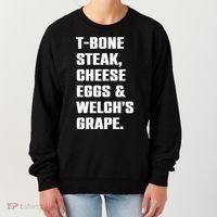 T Bone Steak Cheese Eggs And Welchs Grape Women's Sweatshirt thumb 0