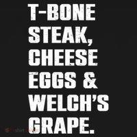 T Bone Steak Cheese Eggs And Welchs Grape Pajama Set thumb 2