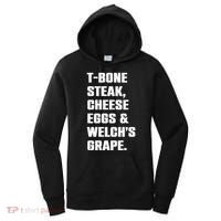T Bone Steak Cheese Eggs And Welchs Grape Women's Hoodie thumb 0