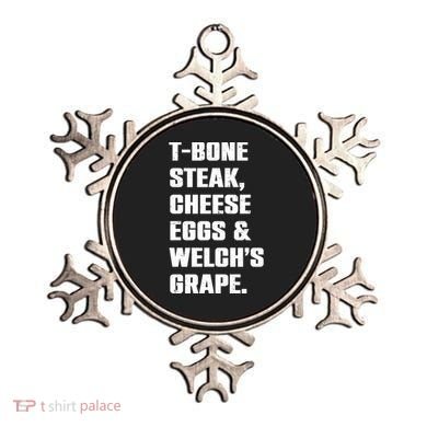 T Bone Steak Cheese Eggs And Welchs Grape Ornament