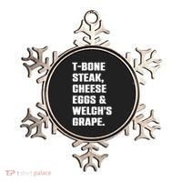 T Bone Steak Cheese Eggs And Welchs Grape Ornament thumb 0
