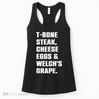 T Bone Steak Cheese Eggs And Welchs Grape Women's Tank Top thumb 0