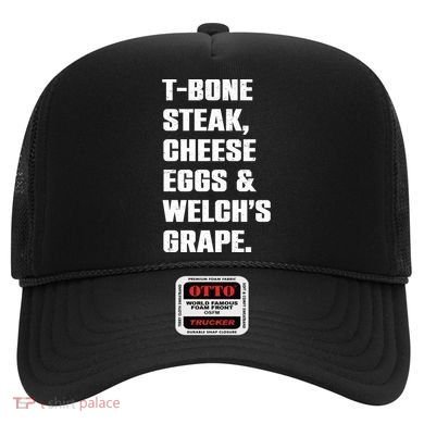 T Bone Steak Cheese Eggs And Welchs Grape Hat