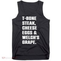 T Bone Steak Cheese Eggs And Welchs Grape Tank Top thumb 0