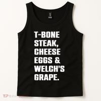 T Bone Steak Cheese Eggs And Welchs Grape Tank Top thumb 2