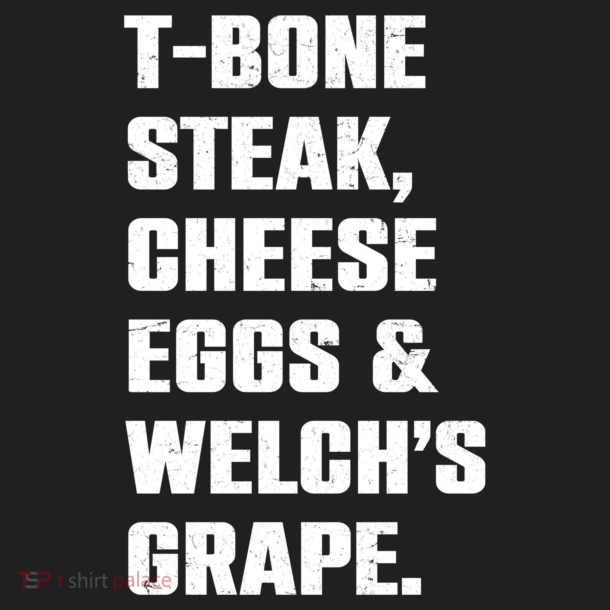 T Bone Steak Cheese Eggs And Welchs Grape Golf Towel