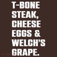 T Bone Steak Cheese Eggs And Welchs Grape Coaster thumb 2