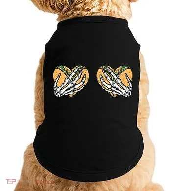 Taco Boobs Skull hands Cinco De Mayo Doggie Tank