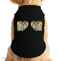 Taco Boobs Skull hands Cinco De Mayo Doggie Tank thumb 0